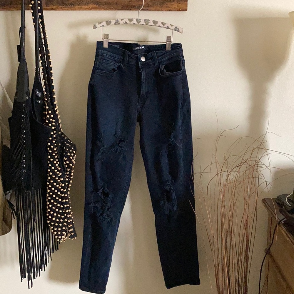 black boyfriend jean cut
